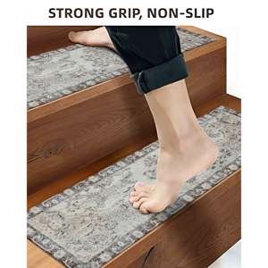 Ethnic Step Rug, Brown Rug, Bohemain Rug, Modern Rug, Printed Rug - Product Image 1