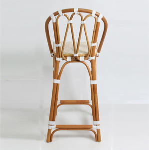 Beige White <b>Wood</b> <b>Bar</b> <b>Stool</b> with PE <b>Wood</b> Seat Eco-Friendly Durable for Home <b>Bar</b> Outdoor Dining Hotel & Apartment Furniture - Product Image 4