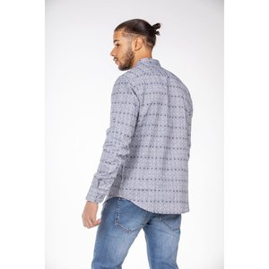 Camicia da uomo quadrata grigia per Polo - Product Image 1