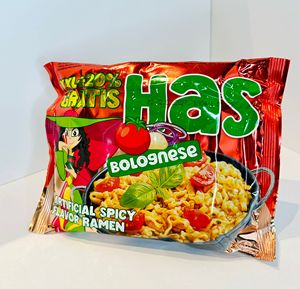 บะหมี่กึ่งสำเร็จรูป HAS รสโบโลเนส ทำจากแป้งสาลี บรรจุ 120 กรัม ปรุงสุกใน 5 นาที ไขมัน 18% ได้รับมาตรฐาน HACCP/HALAL/ISO/IFS - Product Image 4