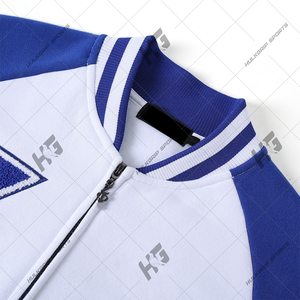 Zeta |   phi |   Veste de baseball varsity personnalisée beta, blanche et bleue, en chenille, vente en gros, veste de sororité, veste de collège et de l'équipe - Product Image 5