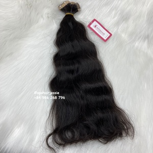 Bande ondulée naturelle sans enchevêtrement, pas de perte de cheveux, 100g par paquet, Extensions de cheveux humains en gros - Product Image 5