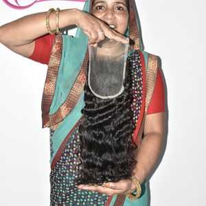 Commandez en ligne maintenant : Cheveux indiens ondulés HD Closure, texture temple, cuticule saine, prix de gros compétitif pour l'exportation. - Product Image 5