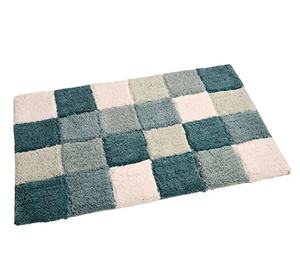 High Quality 100% Cotton Tufted <b>Bath</b> <b>Mat</b> <b>Set</b> New Arrival <b>Luxury</b> Block Check Design Versatile Embroidered Soft Fabric Area Home - Product Image 1