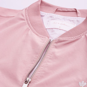 Chaqueta de bombardero de mujer de manga larga a la moda al por mayor chaqueta de bombardero de mujer con logotipo personalizado en Moq bajo - Product Image 4