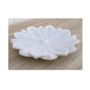 Ensemble d'assiettes en marbre artisanales pour la salle à manger et la cuisine servant de la vaisselle moderne décorative de luxe en pierre naturelle polie - Product Image 1