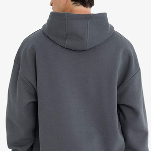 Custom Logo <b>Men</b> Hoodie With Front Pockets Soft Fleece <b>Pullover</b> <b>Men</b> Hoodie Casual Wear Solid Color OEM service Slim Fit/Oversized - Product Image 5