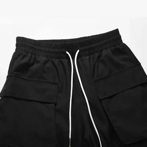 Luxury Men's Casual <b>Cargo</b> Shorts High Quality 100% Cotton Classic Drawstring <b>Stretch</b> with Pattern Decoration Pockets EU US Sizes - Product Image 3