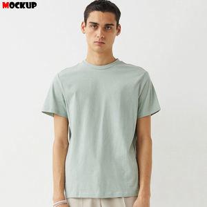 T-shirt pour homme en coton biologique 100% de haute qualité personnalisable avec impression de logo pour l'élection de la marque - Product Image 5