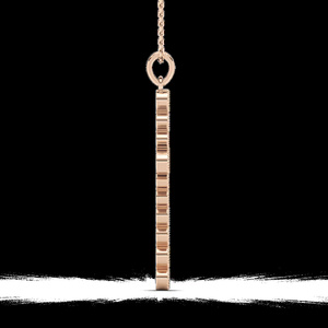 Pendentif en or massif 14 carats avec serti de diamants ronds de laboratoire certifiés IGI et GIA, 0,25 carats, clarté EF/VS, serti en bélière - Product Image 4