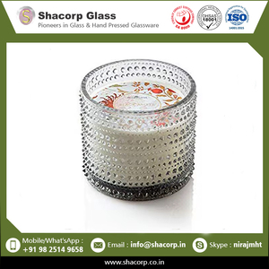 Highest Selling Candles <b>Decorative</b> Custom Round Glass Candle Jars With Wooden <b>Lids</b> - Product Image 2