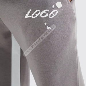 กางเกงวอร์มลำลองเอวกลางแบบกำหนดเองน้ำหนักเบาหลากหลายสีสไตล์สตรีทจ็อกเกอร์ผูกเชือก100% ผ้าฝ้ายระบายอากาศ - Product Image 3