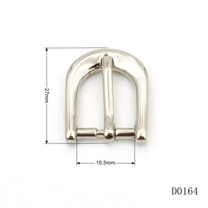 Boucle de ceinture en métal de petite taille, robuste, en alliage de zinc plaqué nickel, 16 mm |   Boucle de ceinture personnalisée - Product Image 1