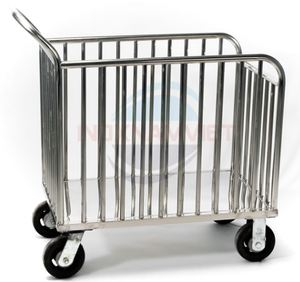 Chariot de blanchisserie médical en acier inoxydable OEM/ODM Vietnam - Product Image 1