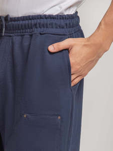 Pantalones Cortos Azul Marino 100% Algodón para Hombre, Multibolsillos, con Tela Personalizable, Estilo Urbano, para Entrenamiento, Hechos en Pakistán - Product Image 5