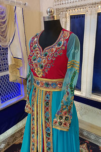 Caftán boda rosa y firozi - Product Image 3