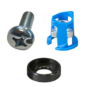 Dado a gabbia Montaggio frontale Set di viti da 19 pollici Phillips 50 pezzi - Product Image 1