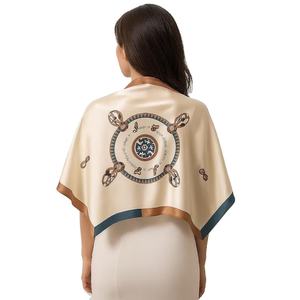 Luxury Design Print Silk Square Scarf Women Soft <b>Satin</b> Horse Hairband Neckerchief Office Hijab <b>Headband</b> Foulard Bag Ribbons Gift - Product Image 1