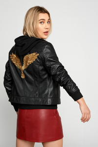 Venta al por mayor de chaquetas de cuero personalizadas de fabricante OEM de alta calidad de cuero genuino chaquetas de moto hombres mujeres - Product Image 2