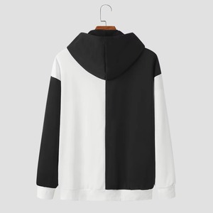 เสื้อฮู้ดผสมคอตตอน100% สำหรับผู้ชายเสื้อมีฮู้ดลายเรียบสำหรับออกกำลังกายกลางแจ้งฤดูหนาว - Product Image 2