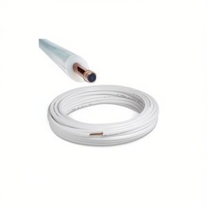 Rollo de 10 m de Tubería de Cobre Revestida de 1/4'', 1 mm de Espesor, Conductos Flexibles Aislados para Aire Acondicionado - Product Image 3
