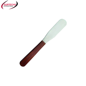 Surtechs Spatule dentaire manuelle en plâtre avec lame flexible en acier inoxydable et manche en bois - Product Image 2