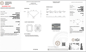 เพชรโตในห้องทดลองขนาด2.15กะรัตได้รับการรับรองว่า IGI มีความคมชัดระดับ VS1หินในห้องทดลอง - Product Image 5