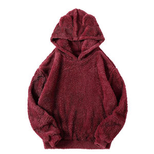 Sudadera con Capucha Sherpa para Hombre, Diseño Nuevo, Invierno, Impresión Digital, Mezcla de Algodón, Bolsillos, Ropa de Moda, Sudadera para Adultos - Product Image 1
