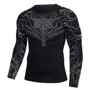 Camiseta de Manga Larga para Hombre, Protección UV para Equitación, Camiseta de Competición de Alta Demanda, Transpirable, de Spandex, para Entrenamiento y Natación - Product Image 6