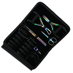 Kit d'outils durables de pinces d'extension de cheveux en acier inoxydable Kit d'outils d'extension de cheveux de pinces multicolores - Product Image 5