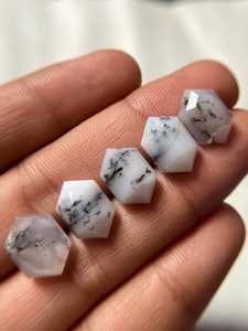 Nueva llegada Natural White Dendrite Opal Fancy Shape High Polished Loose Cabochon Gemstone para hacer suministros de joyería hechos a mano - Product Image 6