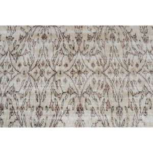 Alfombra Vintage de 2.9x6.2 pies, Alfombra Turca, Alfombra Oriental Blanca de Lana - Product Image 4