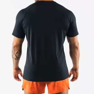 Nueva llegada de color sólido y de la mejor calidad de manga corta personalizada 100% algodón ligero 250Gsm tela de punto en blanco para hombres - Product Image 2