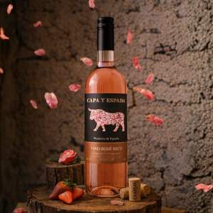 Capa y Espada - Vino Rosado Seco Garnacha Tempranillo 11% ABV Vino Rosado Español 750ml - Product Image 3