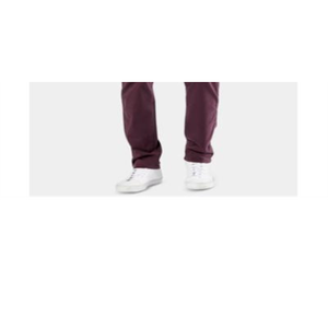 Jean en denim rouge slim fit pour homme Dockers, taille 36X30, style vintage Y2K, patchwork hip-hop, coupe droite, pantalon crayon pour l'hiver, couleur foncée - Product Image 3