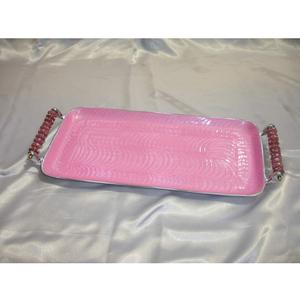 Cuenco para servir con forma de triángulo de fundición de aluminio de lujo, cuenco para servir de esmalte de calidad superior, cuenco decorativo único, platos para servir - Product Image 5