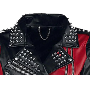 Blouson de moto pour femme en cuir véritable 100% de qualité supérieure, sur mesure, élégant, imprimé sur le devant, coupe-vent, chauffant pour l'hiver - Product Image 2