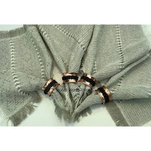 Anneaux de serviette en fil de fer doré en laiton, faits à la main, ronds, pour table à manger et décoration de la maison, cadeaux, écologiques, prix bas - Product Image 6