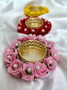 เชิงเทียนตกแต่งด้วยดอกไม้ที่มีสีสันของขวัญที่ดีที่สุดของดิวาลีงานแต่งงานและของตกแต่งเทศกาลของขวัญขึ้นบ้านใหม่ - Product Image 6