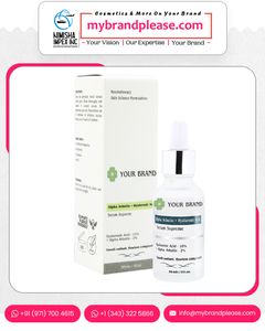 Soin de la peau Sérum à l'alpha-arbutine et à l'acide hyaluronique pour éclaircir et hydrater la peau Sérum pour le visage pour une peau lisse et éclatante Utilisation quotidienne - Product Image 3