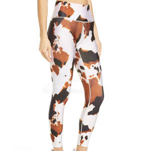 Diseña tus propias mallas deportivas de alta calidad cintura elástica sólido transpirable ligero Spandex/tela de poliéster-Yoga para mujeres - Product Image 4