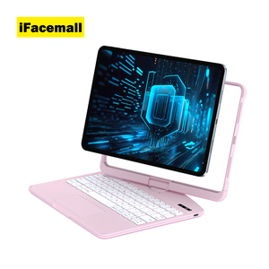 Ốp bàn phím thông minh IFacemall cho <span class=keywords><strong>iPad</strong></span>, giao diện Type-C, 10.2 inch, bảo vệ máy tính bảng với đèn nền, dành cho <span class=keywords><strong>iPad</strong></span> thế hệ <span class=keywords><strong>7</strong></span>, 8, <span class=keywords><strong>9</strong></span> năm 2021 - Product Image 3