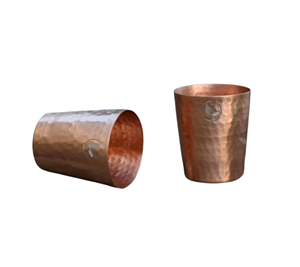 Ustensiles de cuisine personnalisés verre à eau en cuivre nouveau design avec la meilleure finition martelée polie pour les dîners - Product Image 5