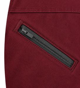 Overol Industrial para Hombre, Color Rojo Borgoña, Paneles de Grafito, Cuello Alto, Rodilleras Curvas, Reforzado en las Rodillas, Multibolsillos - Product Image 5