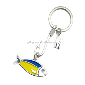 Hợp kim kẽm tùy chỉnh cá Bồ Đào Nha Keychain Portugal du lịch lưu niệm móc khóa cá Sardine cá mồi móc móc khóa hình - Product Image 5