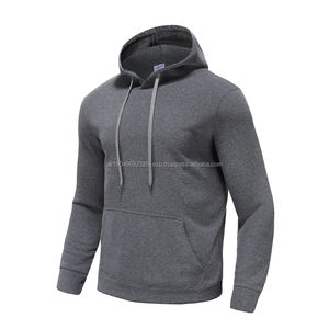 Sweat-shirts pour hommes de haute qualité 100% coton Streetwear Pull avec logo brodé personnalisé Sweat-shirts basiques vierges - Product Image 4