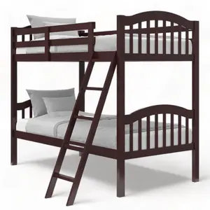 Доступные детские кровати из массива дерева, кровати из массива дерева, школьное общежитие, мебель для школьного общежития, современный минималистский дизайн двухъярусной кровати