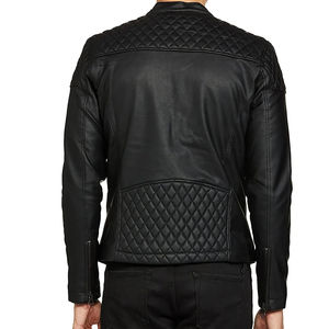 Chaqueta de Cuero Genuino de Alta Calidad con Bordado Personalizado para Hombre, Secado Rápido, Transpirable, Chaqueta de Cuero Elegante para Exteriores - Product Image 2