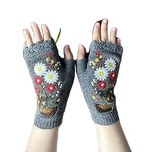 Gants d'hiver _ Gants sans doigts 100% confortables en tricot Granny Square - Product Image 1