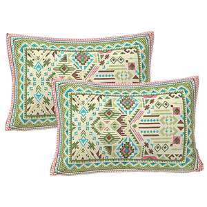 100% Cotton Green <b>Floral</b> 3-Piece King <b>Sheet</b> Set with 2 Pillow Covers (ADB1495) - Product Image 3